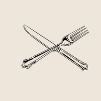 Knife and fork drawing