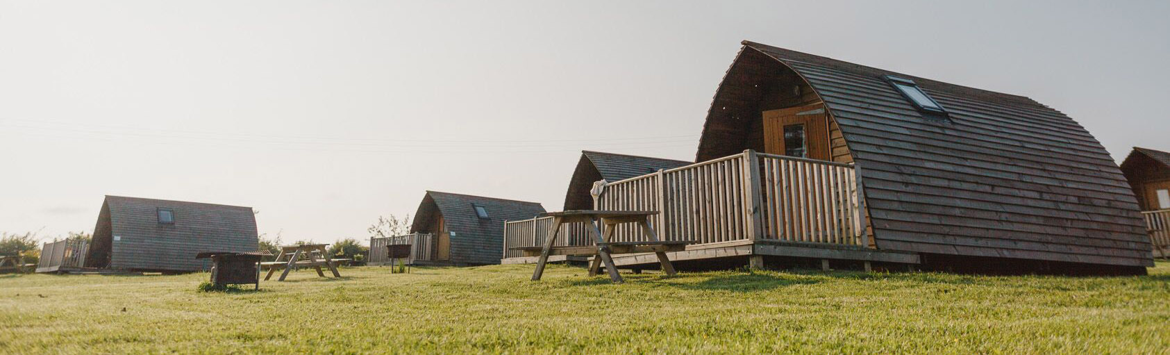 Glamping huts