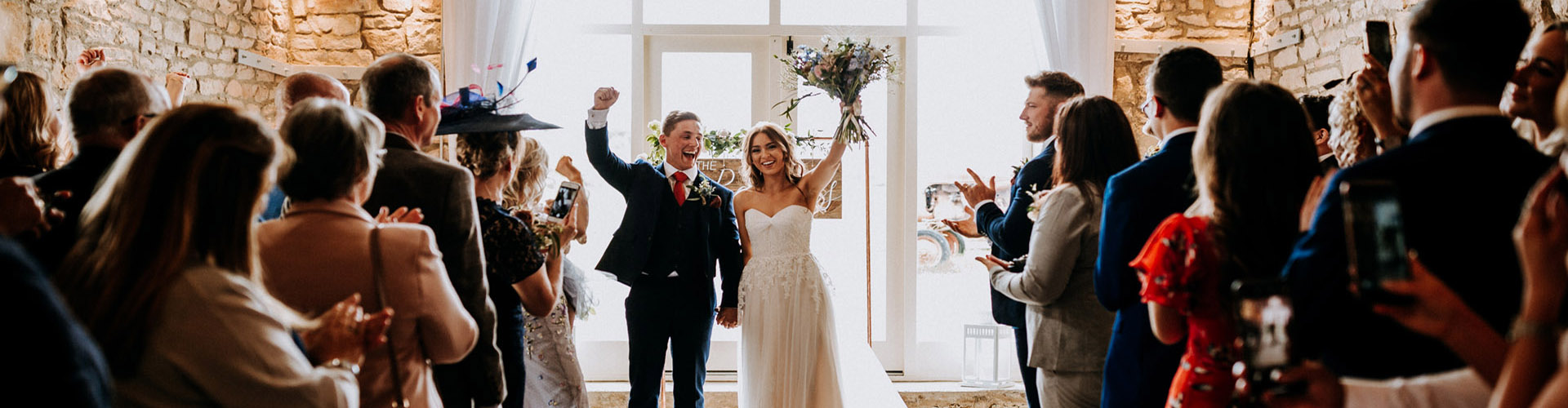 Wedding couple in the Barn