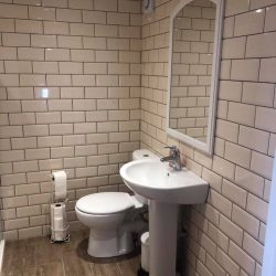 Fairytale cottage bathroom sink and toilet