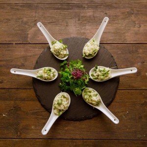 Risotto Canape on spoons