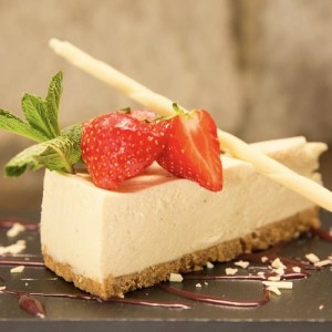 Vanilla pod cheesecake