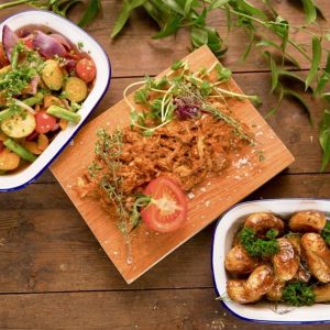 Slow cooked Northumberland pulled pork sharing board